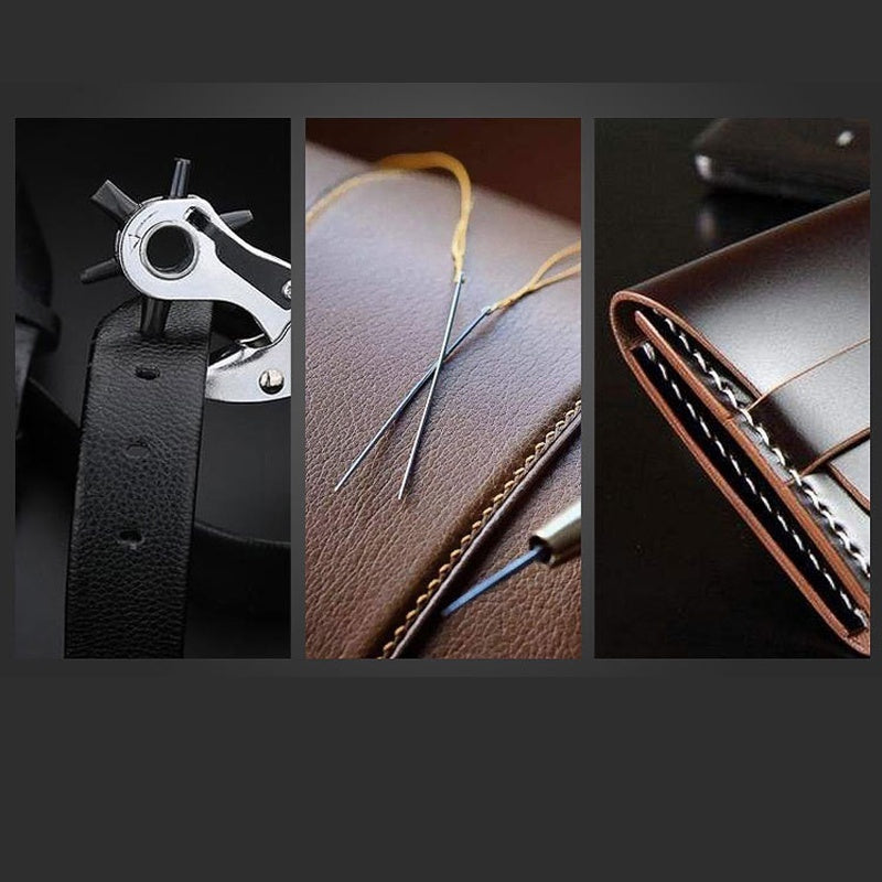 Belt puncher Professional Belt Hole Puncher Tool Revolving Punch Plier Kit Leather Belt Hole Puncher皮带扣